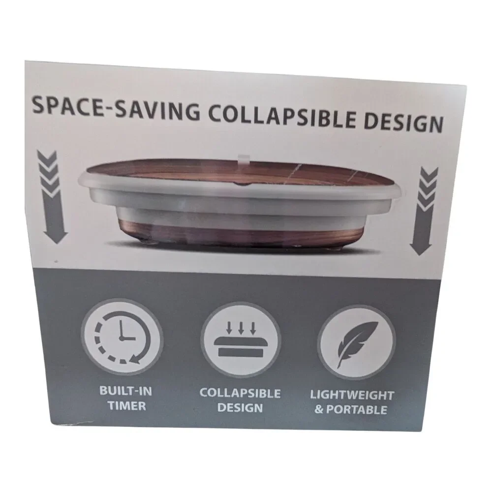 Brookstone Collapsible Holds up To 2 Large Towels, Bathrobe & Blanket Warmer New